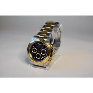 Two-Tone Stainless Steel and Gold Chronograph Wristwatch